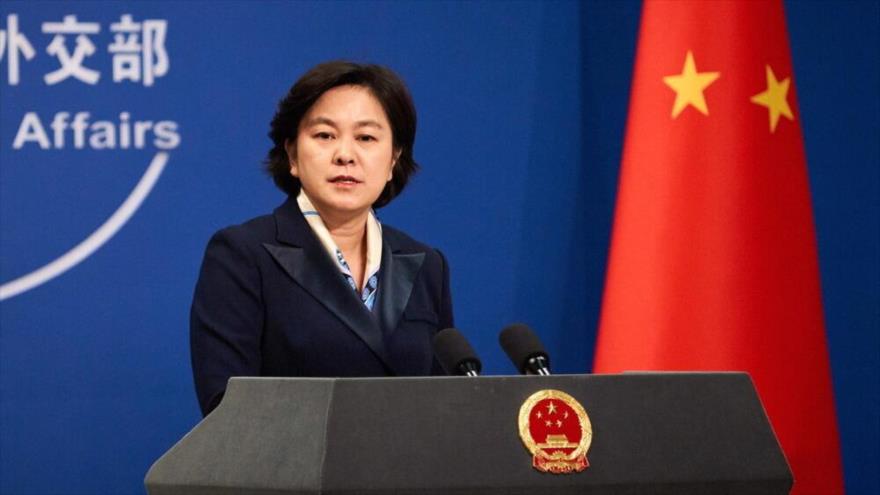 Hua Chunying, la portavoz del Ministerio de Asuntos Exteriores de China.