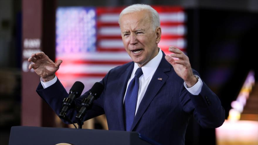 El presidente de EE.UU., Joe Biden, en un evento en Pensilvania, 31 de marzo de 2021. (Foto: Reuters)