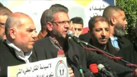 Palestinos se solidarizan con presos en cárceles israelíes