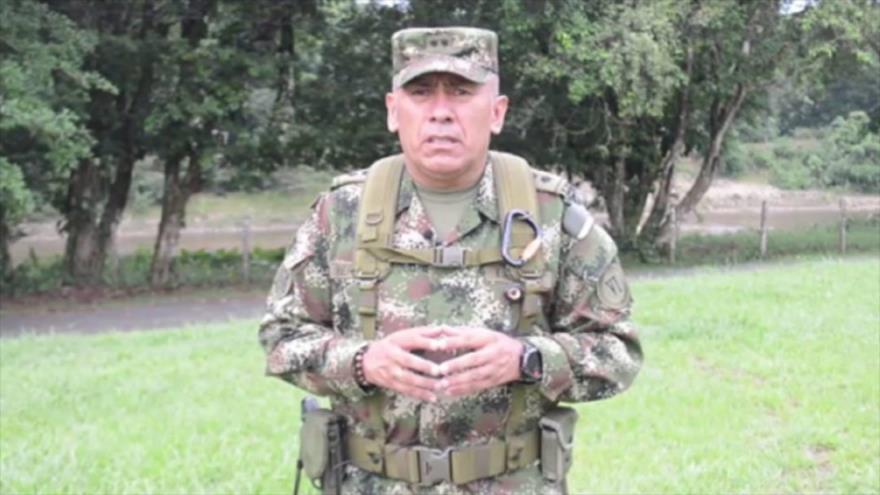 El mayor general Hernando Herrera Díaz, comandante de la Sexta División del Ejército Nacional de Colombia.