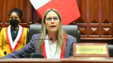 Perú Libre presentará moción de censura contra jefa del Congreso