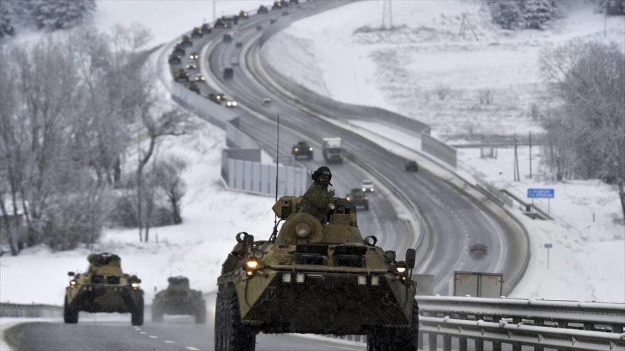 Rusia repliega parte de tropas desplegadas en frontera con Ucrania