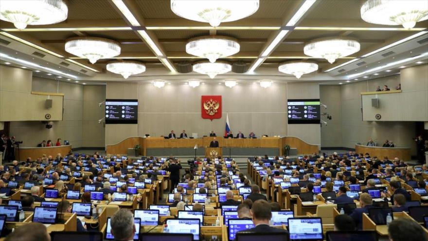 Una sesión de la Duma Estatal (Cámara Baja del Parlamento) de Rusia, 12 de mayo de 2021. (Foto: Reuters)