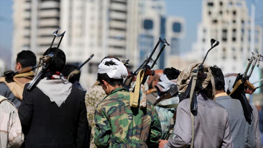 Integrantes del movimiento popular yemení Ansarolá en Saná, la capital, 19 de diciembre de 2018. (Foto: Reuters)