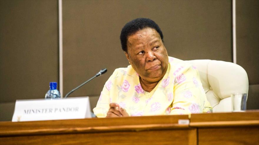 La ministra de Relaciones Exteriores de Sudáfrica, Naledi Pandor.