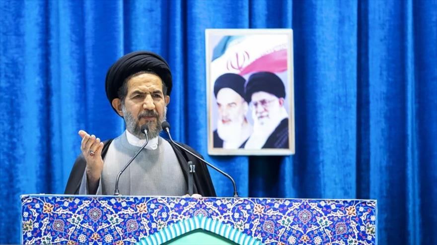 El imam del rezo del viernes de Teherán (capital iraní), el hoyatolislam Mohamad Hasan Abutorabi Fard, 18 de febrero de 2022. (Foto: Fars)