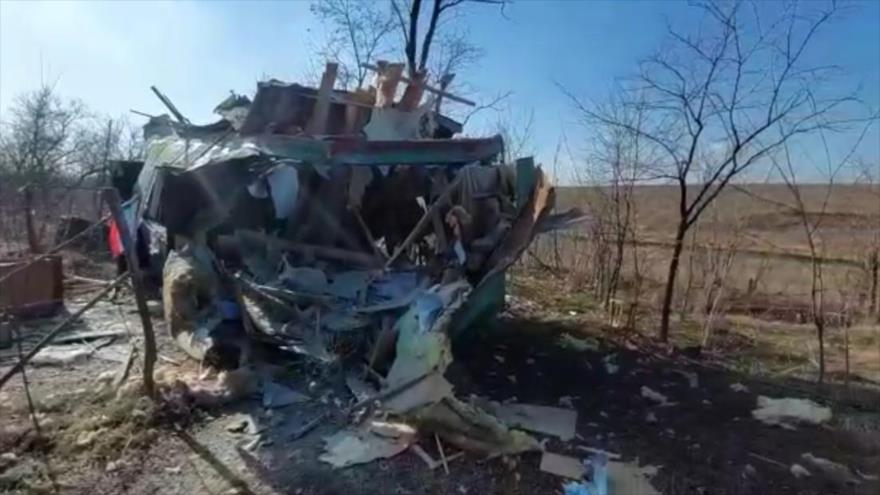 Proyectil lanzado desde Ucrania destruye un paso fronterizo ruso | HISPANTV