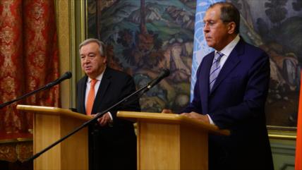 Lavrov acusa a Guterres de ser objeto de presiones de Occidente