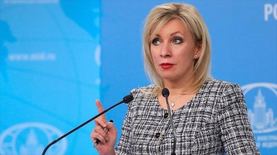 La portavoz del Ministerio de Asuntos Exteriores de Rusia, María Zajárova.