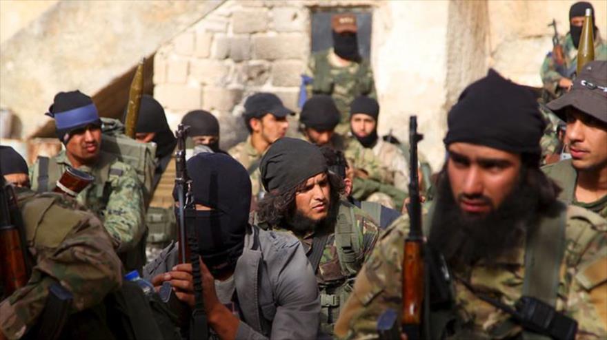 Integrantes del grupo terrorista Frente Al-Nusra.