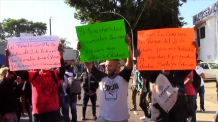 Siguen las protestas de migrantes en la Frontera Sur de México