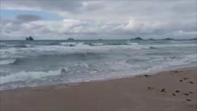 Vídeo: flota naval rusa frente a la costa ucraniana de Mykolaiv