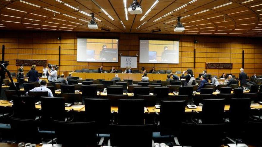 Una reunión de la Junta de Gobernadores de la AIEA en Viena (capital de Austria), 15 de junio de 2020. (Foto: Reuters)