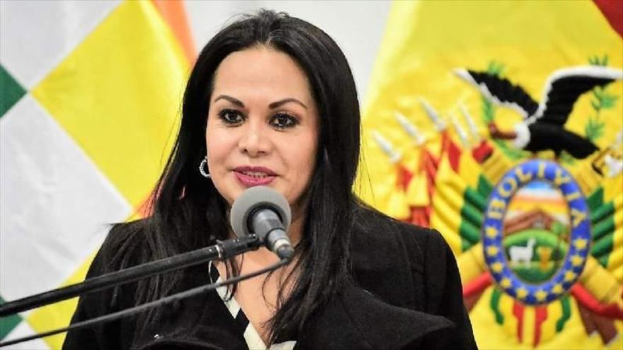 Roxana Lizárraga, exministra de Comunicación del gobierno de facto de Jeanine Áñez.