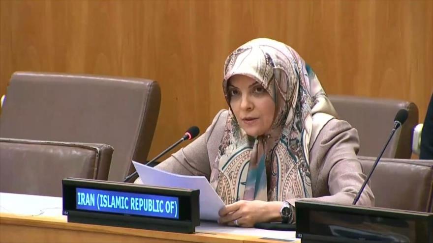 La representante permanente adjunta de Irán ante las Naciones Unidas, Zahra Ershadi.