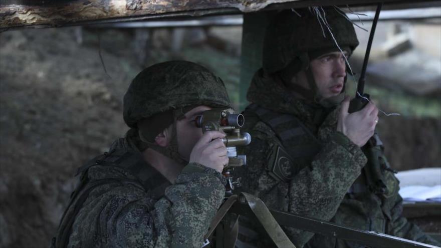 Fuerzas rusas durante una maniobra militar, 21 de febrero de 2022. (Foto: mil.ru)