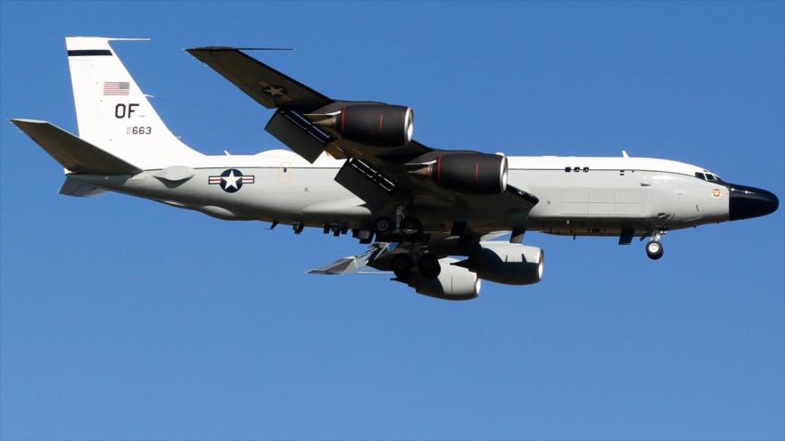 Un avión de reconocimiento RC-135S de la Fuerza Aérea de Estados Unidos.