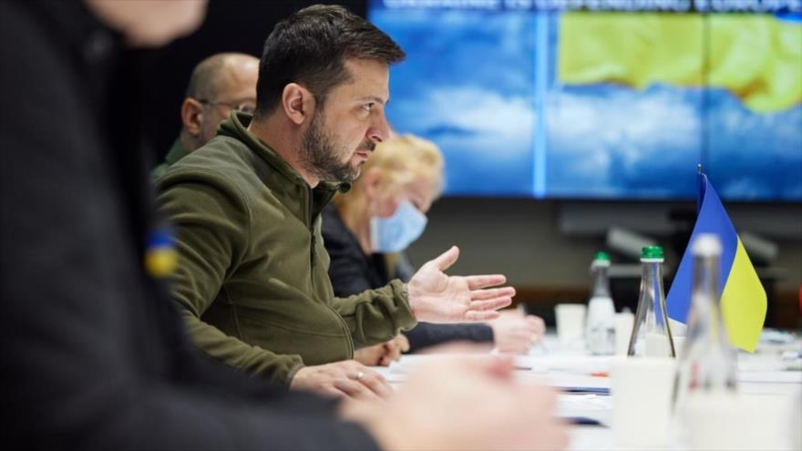 El presidente ucraniano, Volodímir Zelenski, 16 de marzo de 2022. (Foto: president.gov.ua)