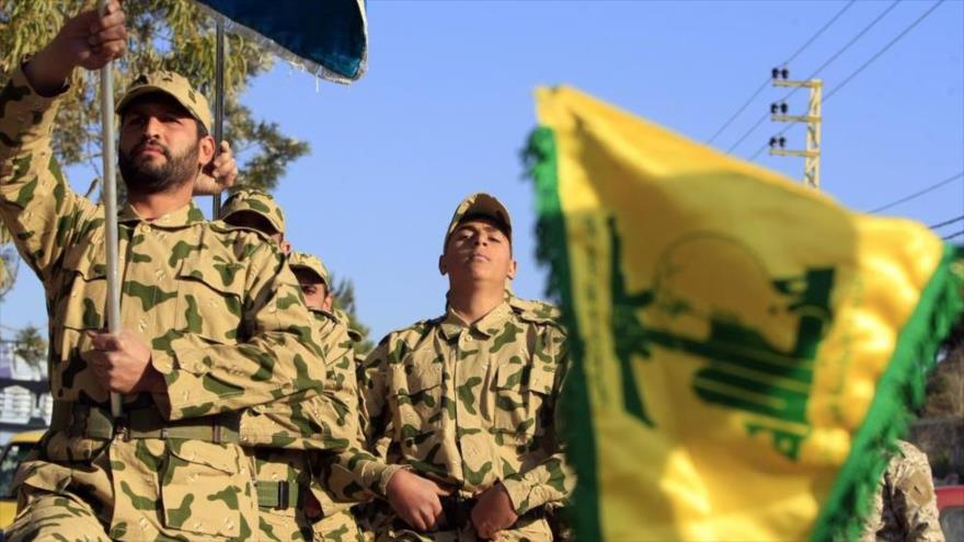 Las fuerzas militares del Movimiento de Resistencia Islámica de El Líbano (Hezbolá) en el sur de El Líbano, 2017.