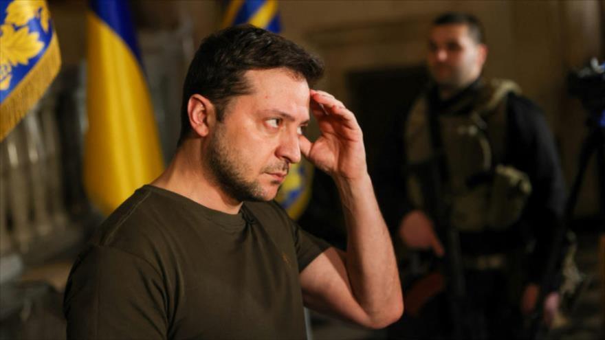 Presidente ucraniano, Volodimir Zelenski, concede una entrevista a Reuters, Kiev, 1 de marzo de 2022. (Foto: Reuters)
