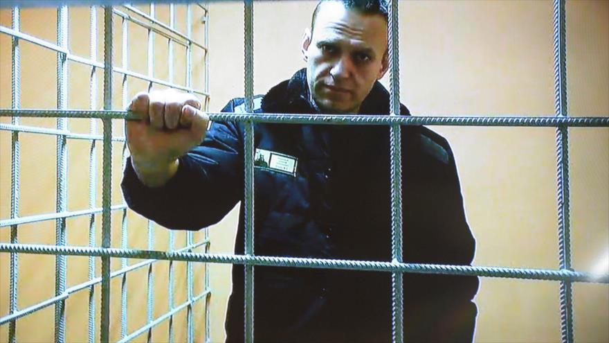 El líder opositor ruso, Alexéi Navalni, en la cárcel. 
