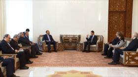 Canciller iraní y presidente sirio abordan cooperación bilateral