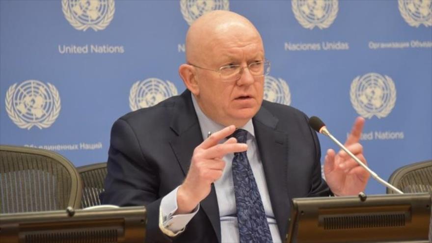 El embajador ruso ante Naciones Unidas, Vasili Nebenzia.