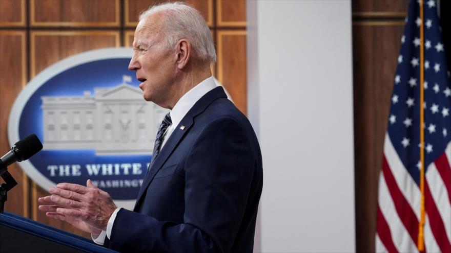 El presidente de EE. UU., Joe Biden, en un discurso en la Casa Blanca en Washington, 31 de marzo de 2022. (Foto: Reuters)