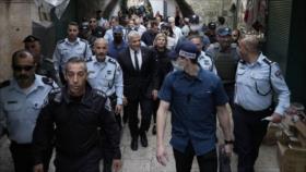 Palestinos censuran “provocativa” visita de Lapid a Al-Quds ocupada