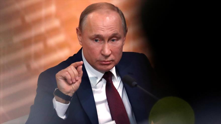 Presidente ruso, Vladimir Putin, habla con la prensa, Moscú, 19 de diciembre de 2019. (Foto: Reuters)