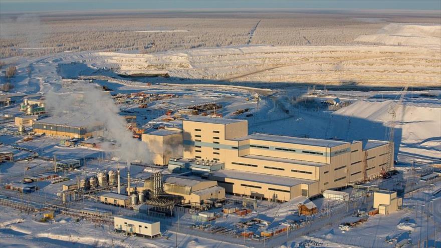 La mayor minera de diamantes del mundo, Alrosa, situada en la ciudad rusa de Niurba, al oeste de Yakutsk, Siberia.