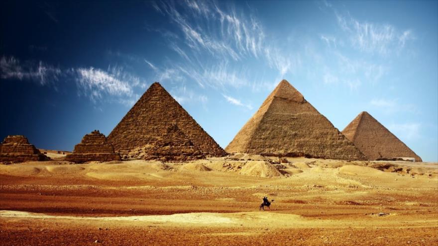 Las pirámides de Giza en Egipto.