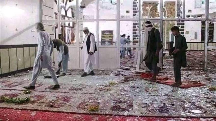 Explosión en una mezquita en Mazar Sharif, Afganistán, 21 de abril de 2022.