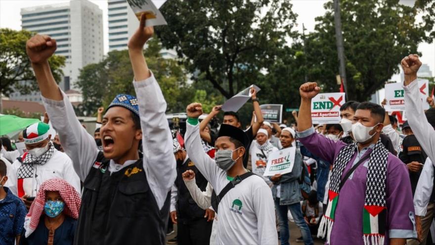 Furiosos por violencia israelí, indonesios expresan apoyo a palestinos | HISPANTV
