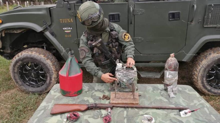 Venezuela desactiva explosivo colocado por “terroristas colombianos”