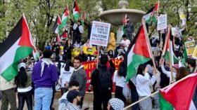 “Israel, vete al infierno”: marchan en EEUU en apoyo a Palestina