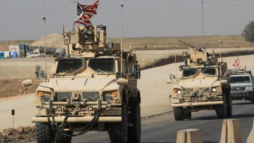 Vehículos militares de Estados Unidos en Siria.