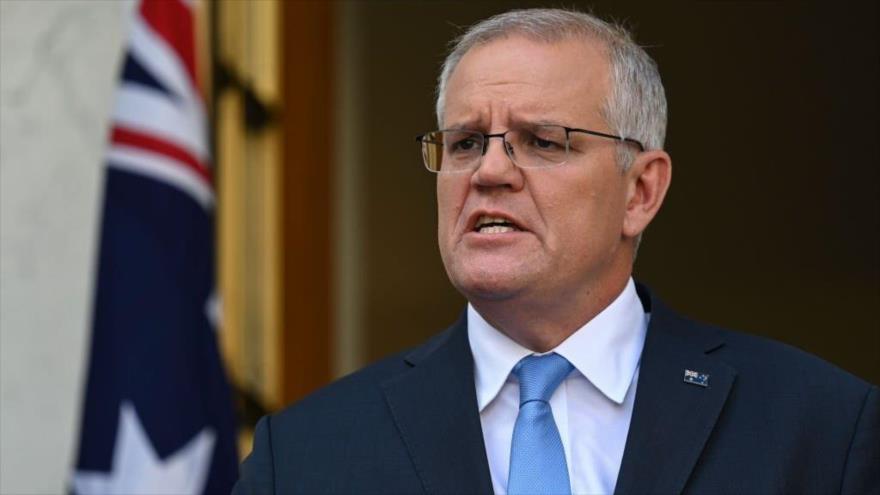 Premier australiano, Scott Morrison, en Canberra, Australia, 10 de abril de 2022. (Foto: Getty Images)