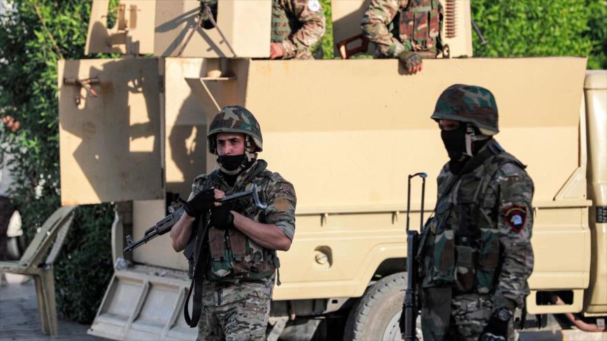 Fuerzas populares iraquíes en Bagdad, la capital, 7 de octubre de 2021. (Foto: AFP)