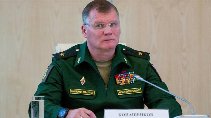 El portavoz del Ministerio de Defensa ruso, Ígor Konashénkov.