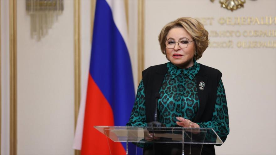 Presidenta del Consejo de la Federación rusa (Senado ruso), Valentina Matvienko.