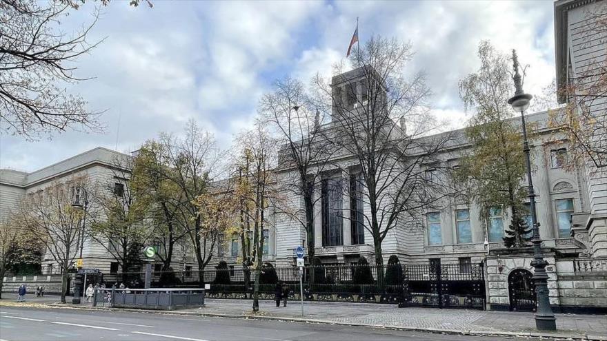 La embajada de Rusia en Berlín, la capital alemana.