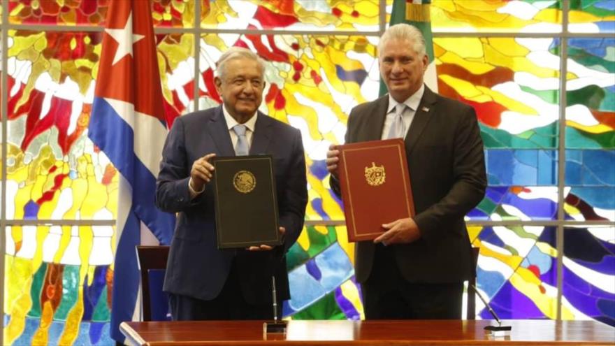Presidentes de Cuba y México firman amplio acuerdo de cooperación