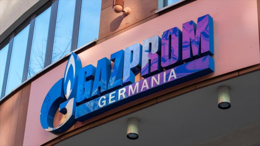 La fachada de la empresa Gazprom Germania en Berlín, capital alemana. 