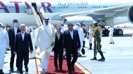 Emir de Catar llega a Teherán por invitación del presidente iraní