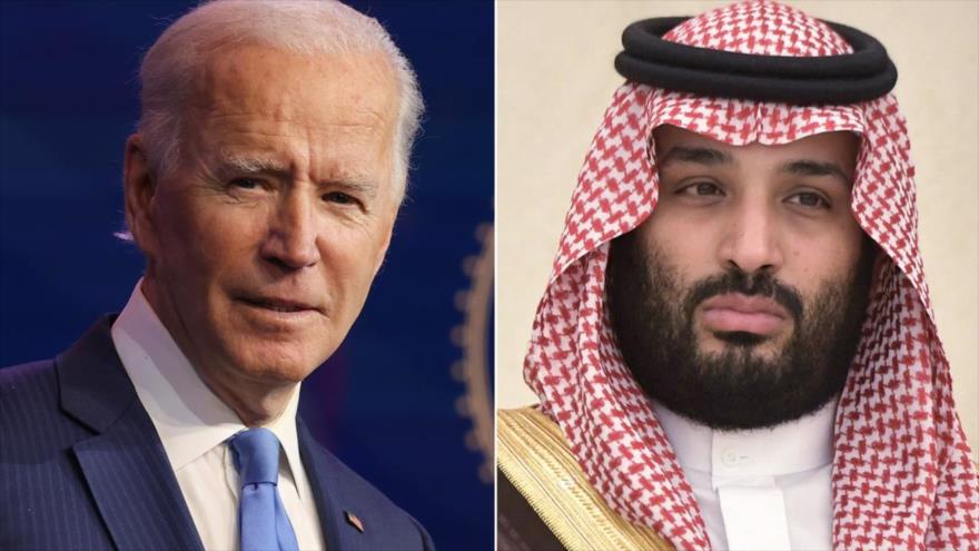 El presidente de EE.UU., Joe Biden, y el príncipe heredero saudí, Muhamad Bin Salman Al Saud.