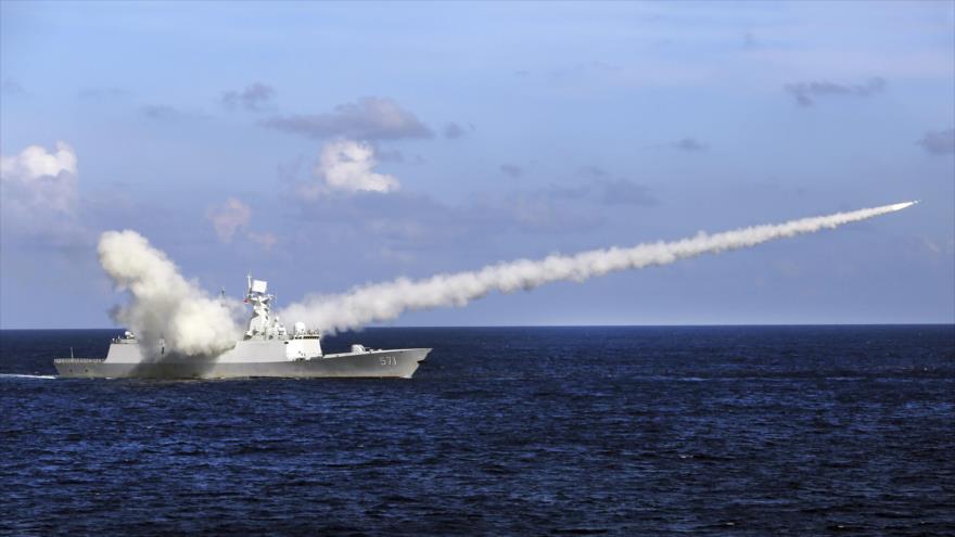 El Ejército chino realiza unos ejercicios militares en el mar de la China Meridional. (Foto: Xinhua)