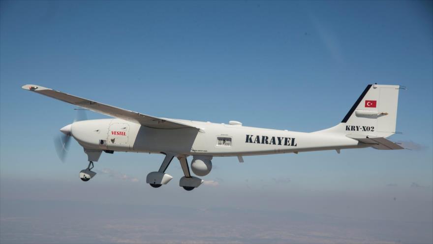 Dron espía de clase Karayel, de fabricación turca.