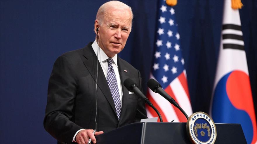 El presidente de EE.UU., Joe Biden, en una conferencia de prensa, Seúl, Corea del Sur, 21 de mayo de 2022. (Foto: Getty images)