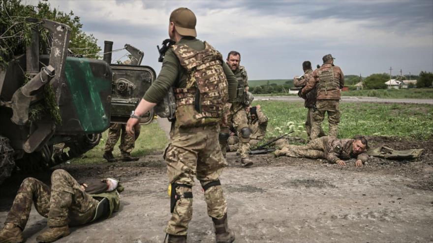 Militares ucranianos en Donbás, 21 de mayo de 2022. (Foto: AFP) 